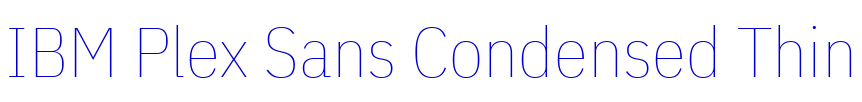 IBM Plex Sans Condensed Thin шрифт